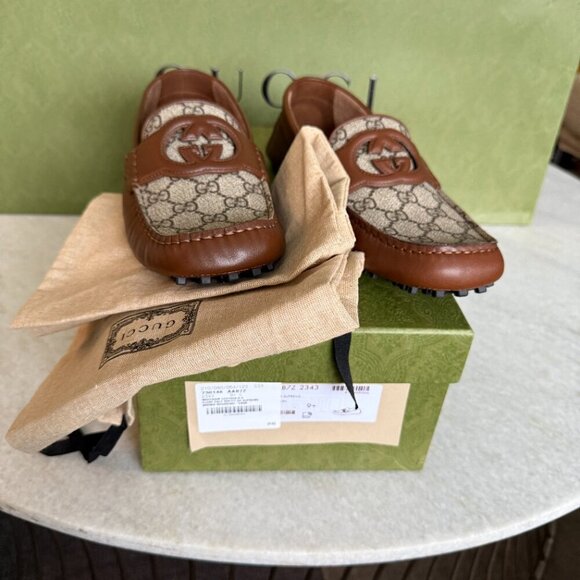 Gucci Men's Driver Shoe Interlocking G 730148 Gucci Uk 9.5 - Picture 10 of 12